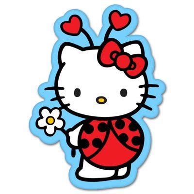 Hello Kitty ladybug Vynil Car Sticker Decal - Select Size : Amazon.in ...