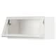 METOD wall cab horizontal w glass door, white/Hejsta white clear glass ...