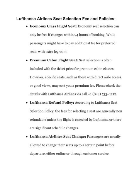 PPT - A Guide on Lufthansa Airlines Seat Selection International ...