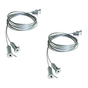 Buy OML Adjustable Steel Suspension Mounting Kit for Ceiling LED Lights ...