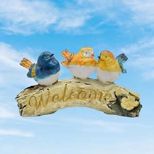 Buy PujaNPujari Bird Sparrow Welcome Garden Sculpture Statue for Home ...