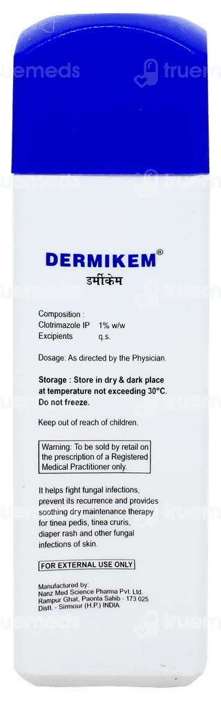 Dermikem Dusting Powder 100gm: Uses, Side Effects, Price & Substitutes