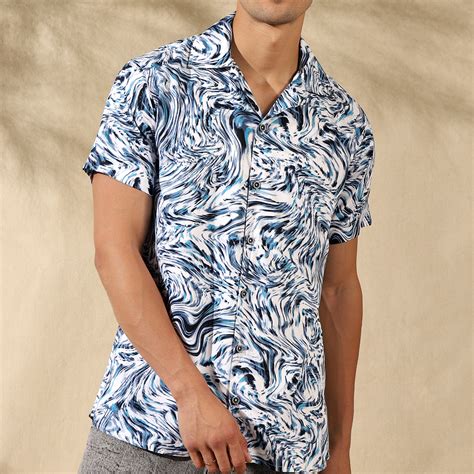 Buy Half Sleeve Shirts for Men in India | Half Sleeve Printed Shirts ...