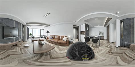 VR虚拟视角 客餐厅设计 效果图|空间|家装设计|caienji - 原创作品 - 站酷 (ZCOOL)