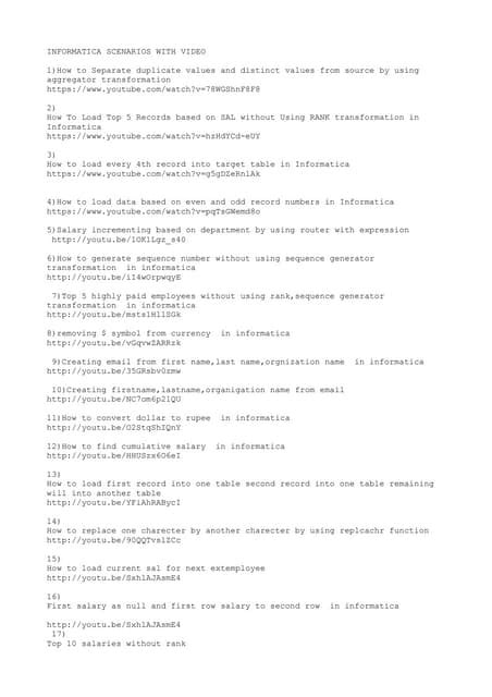 Image result for Free Informatica Tutorials