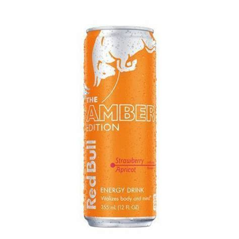 Red Bull Amber Edition Strawberry Apricot Energy Drink (8.4 fl oz ...