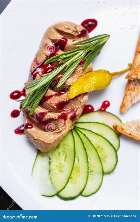 Goose Liver Foie Grass,Duck Mousse Spread with Cranberry Sauce ...