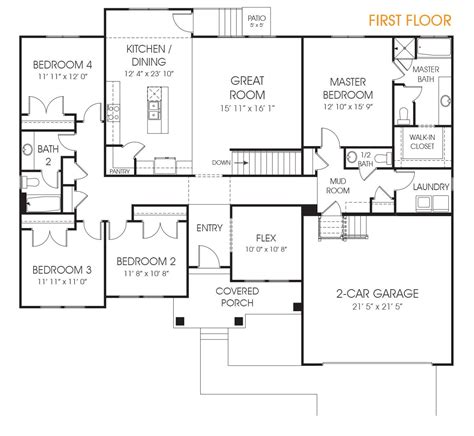 The Landon is a wonderful 4 bedroom rambler floor plan perfect for your ...