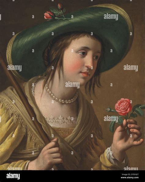 Portrait of Princess Elisabeth of the Palatinate (1618-1680) as a shepherdess, First Half of ...