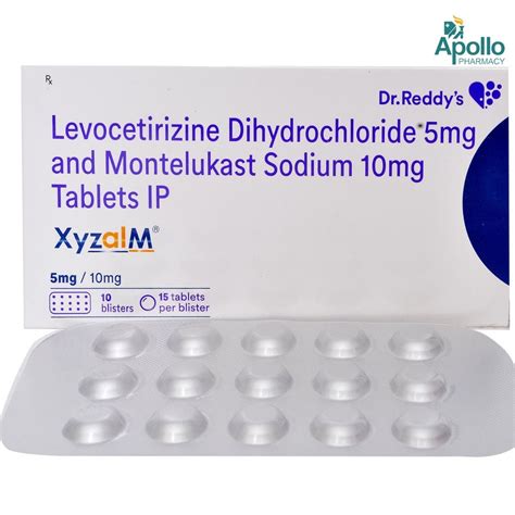 Xyzal M Tablet | Uses, Side Effects, Price | Apollo Pharmacy