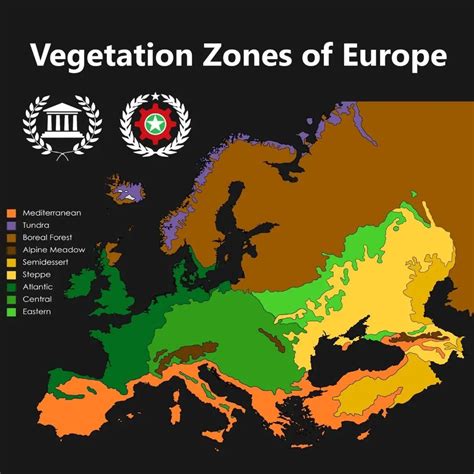 Map Of Europe Vegetation