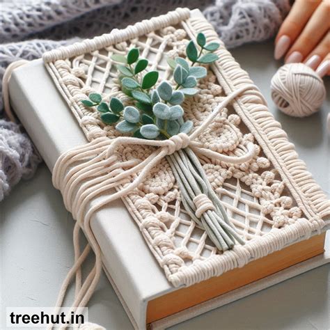 Macramé Book Sleeves patterns and how to make them, Macramé Ideas