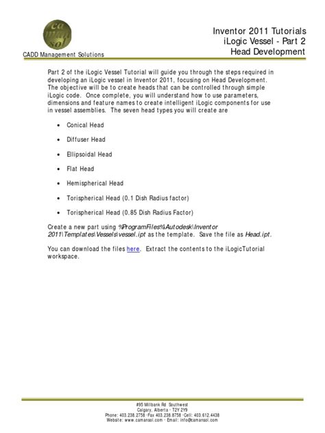 iLogic Tutorial 的图像结果