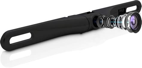 Buy License Plate Rear View Camera & RCA Output Zinc Black Chrome ...