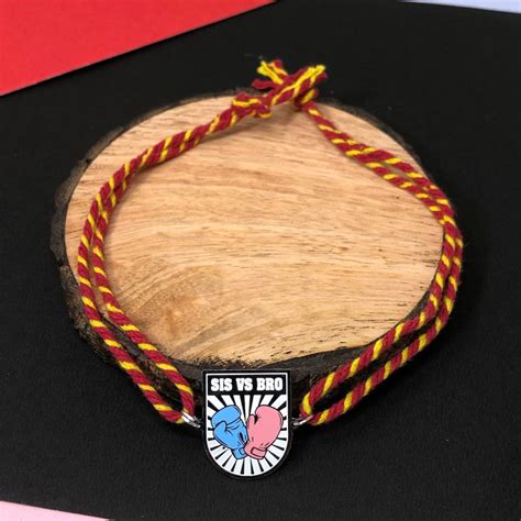 Buy Sis vs Bro Metal Rakhi Online from Tinyminymo