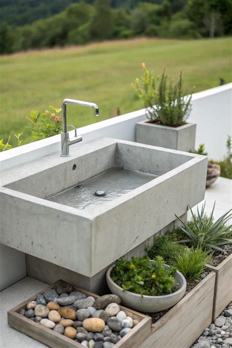 14+ Creative Outdoor Utility Sink Ideas