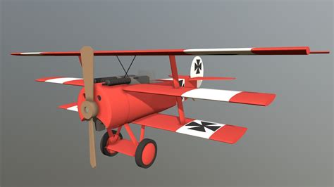 Fokker Dr1 Triplane - 3D model by The fancy bear (@A_fancy_bear ...