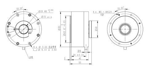 VTD83K20 多圈空心角度传感器（4圈）--山西维特森科技有限公司