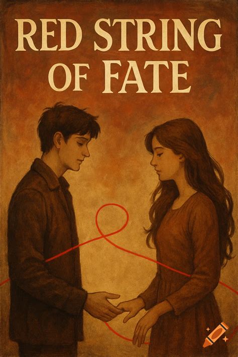 Illustrated poster: Man and woman connected by a red string, text 'RED ...