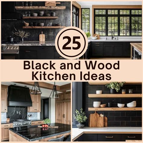 25 Black and Wood Kitchen Ideas That Combine Style and Comfort