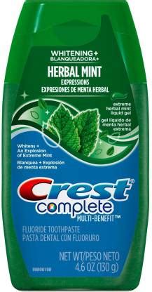 Crest Complete Whitening Expressions Herbal Mint Liquid Gel Toothpaste ...
