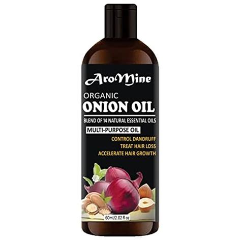Buy AroMine Natural & Organic Onion Hair Oil With Red Onion Extract ...