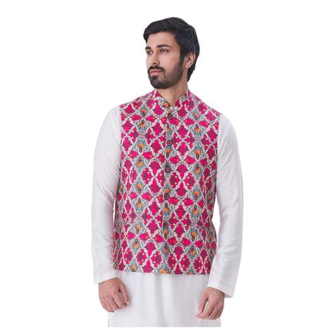 Buy Men's Indian Raw Silk Kurta Pajama And Nehru Jacket (Waistcoat ...