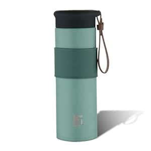 Buy Bergner Walking 450 ml Thermo Steel Bottle/Flask, Hot/Cold, Vacuum ...