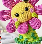 Image result for Crochet Patterns Flower Stuffed