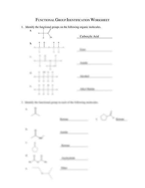 Image result for Functional Group Practice Problems Workbook