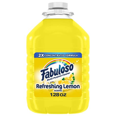 Fabuloso Multi Surface All Purpose Floor Cleaner, Lemon Scent, 128 fl ...