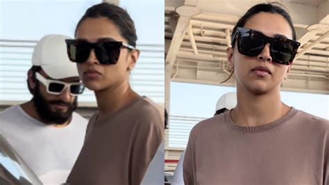 Pregnant Deepika Padukone BLOCKS Pap's Camera As She Returns To Mumbai ...