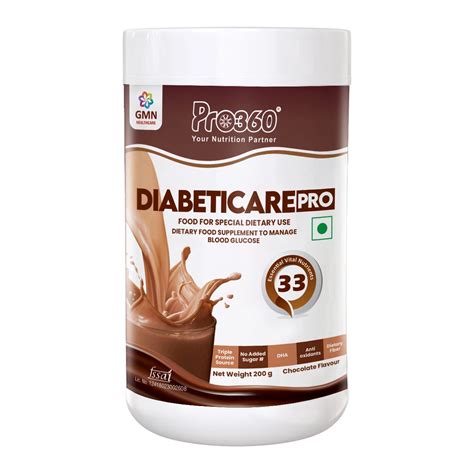 PRO360 DiabetiCare-Pro Protein Powder for Diabetes Care - Chocolate ...