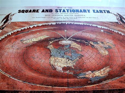 Flat Earth Maps & Poster Prints - Orlando Ferguson 'Square And ...