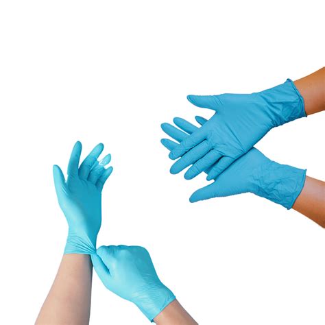 Guantes de Nitrilo «Azul» «Celeste» Sin Polvo – Luma Comercializadora