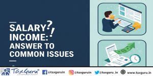 Salary Income – Answer to Common issues