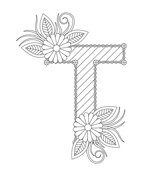 Letter T Coloring Page