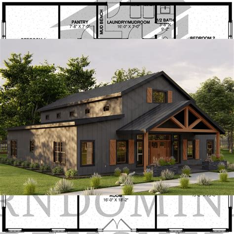 The ramside plan 4 bedroom barndominium floor plan – Artofit