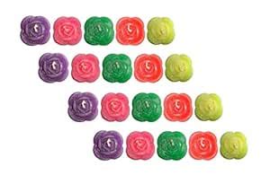 atorakushon® Smokeless Scented Paraffin Wax Rose Designer Floating ...