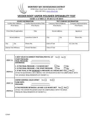 Fillable Online veeder root vapor polisher operability test Fax Email ...
