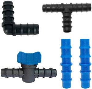 nextgenagro 12mm Elbow Tee joiner Straight Tap connector (PACK-25) drip ...