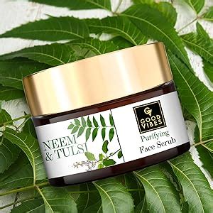 Buy Good Vibes Neem Tulsi Purifying Face Scrub - 50 g - Unclogs Pores ...