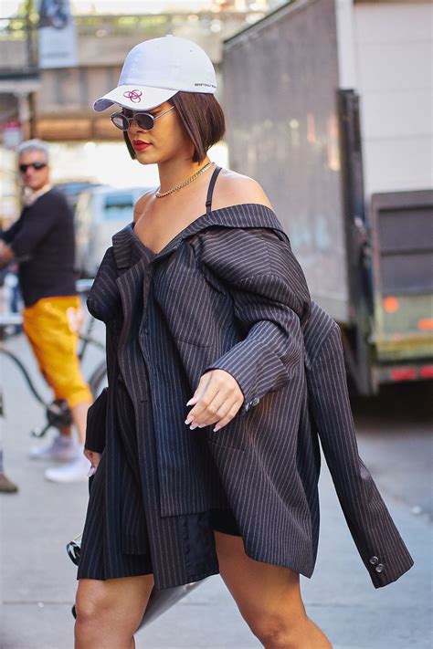RIHANNA Arrives on th Set of a Photoshoot in New York 10/19/2017 ...