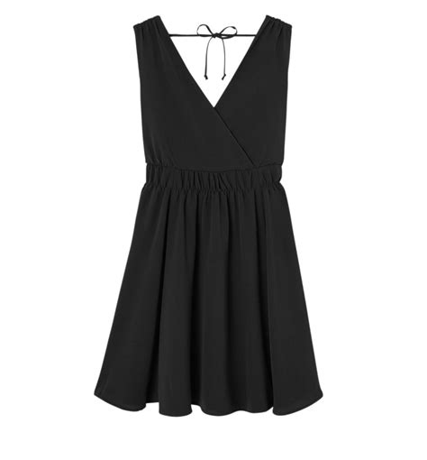 Short plain dress - Black