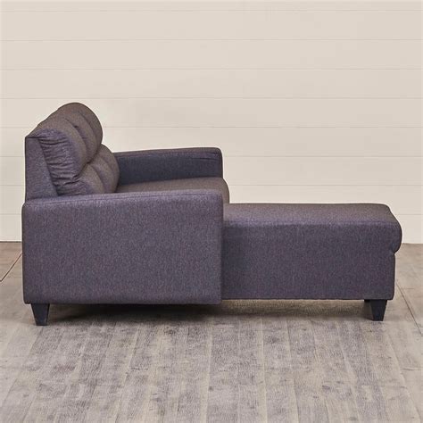 Buy Helios-Clary Grey Fabric 3-Seater Left Corner Sofa - 175cm from ...
