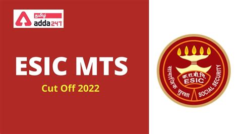 ESIC MTS Cut Off 2022 Out, State Wise Prelims Cut Off Marks