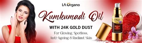 Buy LA Organo Kumkumadi Oil Enriched with Gold Dust For Anti-Aging ...