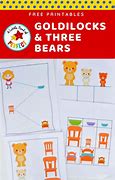Image result for Goldilocks and the Three Bears Preschool Printables