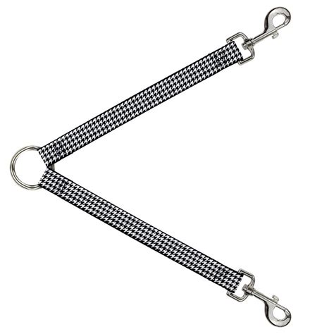 Buy Buckle-Down DLS-W30801 Leash Splitter-Houndstooth Black/White, 1" W ...