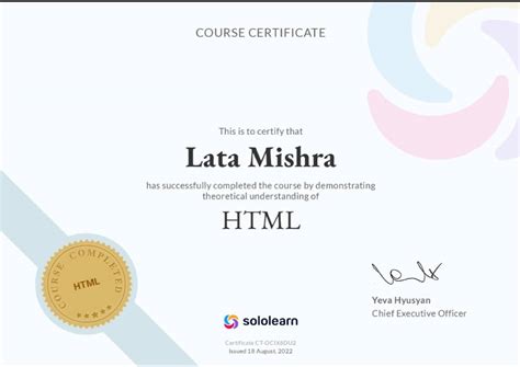 Certifications & Skills — Lata Mishra